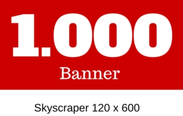 1.000 Banner Skyscraper 120 x 600